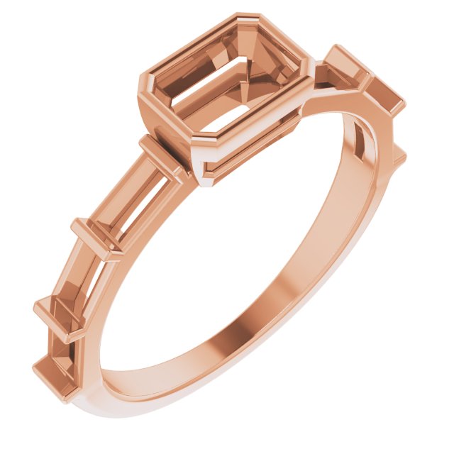 Bezel-Set Accented Engagement Ring or Band
