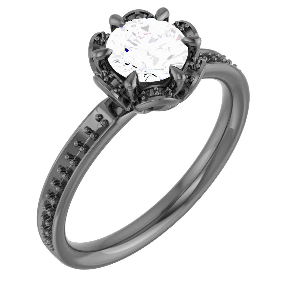 10K White .90 CTW Diamond Engagement Ring Ref 4809000