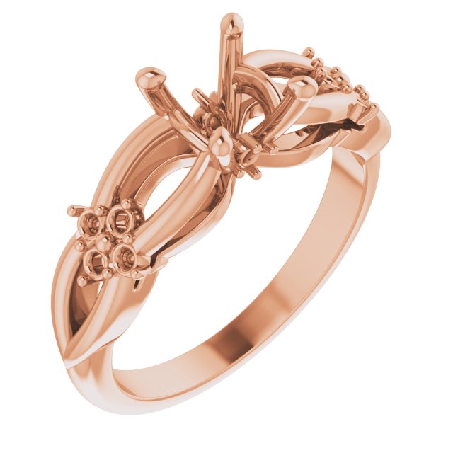 Accented Engagement Ring or Band