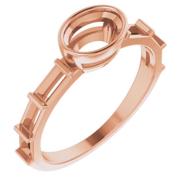 Bezel-Set Accented Engagement Ring or Band