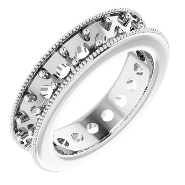 Milgrain Edge Eternity Band