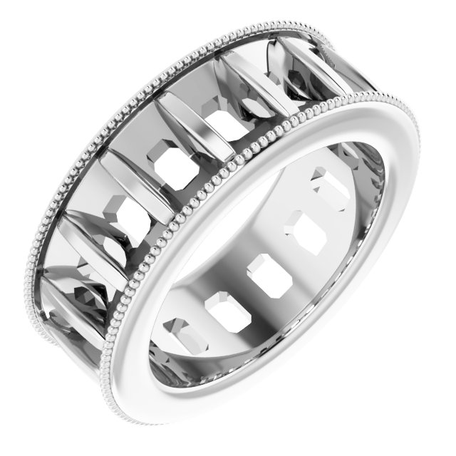 Milgrain Edge Eternity Band