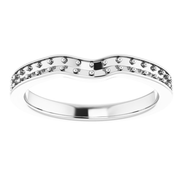 Band Mounting for 5x3 mm Marquise Ring view 3