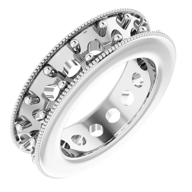 Milgrain Edge Eternity Band