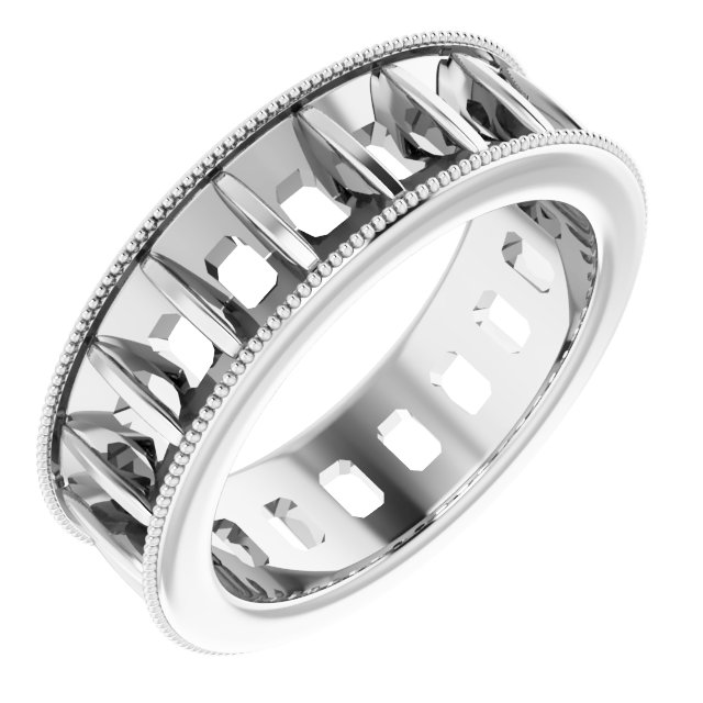 Milgrain Edge Eternity Band