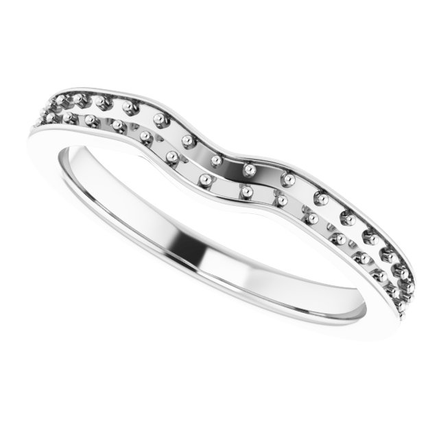Band Mounting for 5x3 mm Marquise Ring view 5