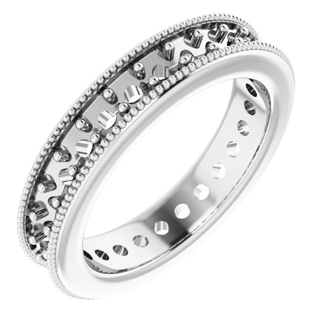 Milgrain Edge Eternity Band
