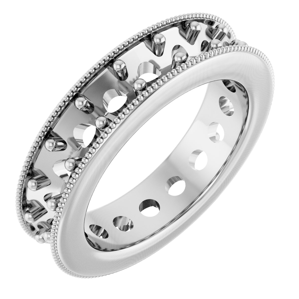 Milgrain Edge Eternity Band