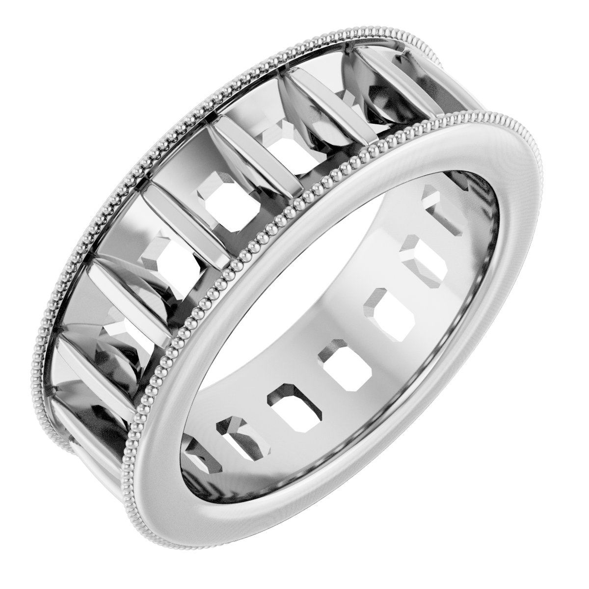 Milgrain Edge Eternity Band