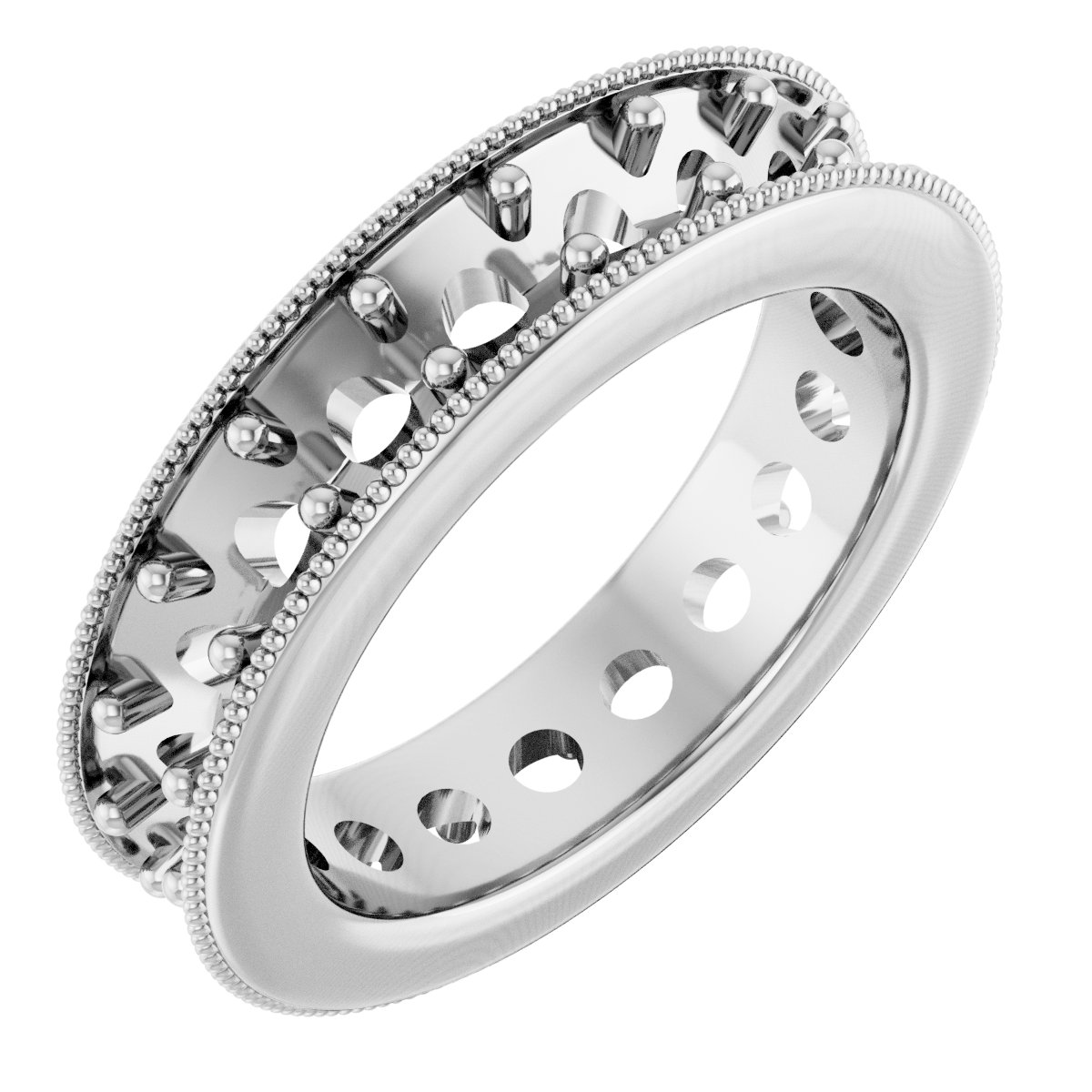 Milgrain Edge Eternity Band