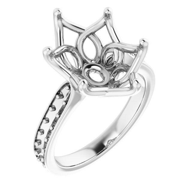 Accented Engagement Ring