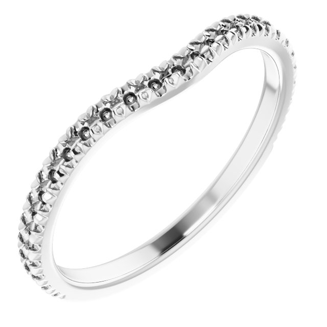 14K White 1/4 CTW Diamond Band