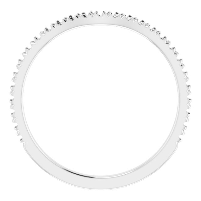 14K White Gold 1/4 CTW Natural Diamond Band 