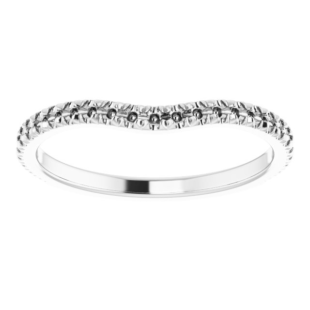 14K White Gold 1/4 CTW Natural Diamond Band 