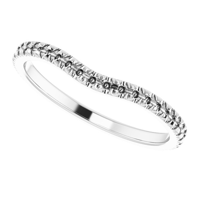 14K White Gold 1/4 CTW Natural Diamond Band 