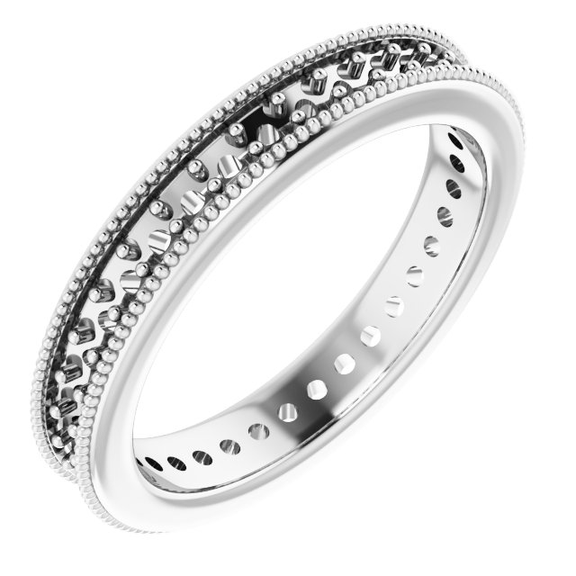 Milgrain Edge Eternity Band