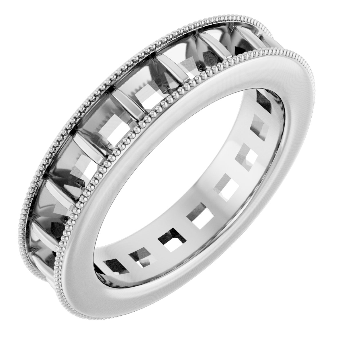 Milgrain Edge Eternity Band