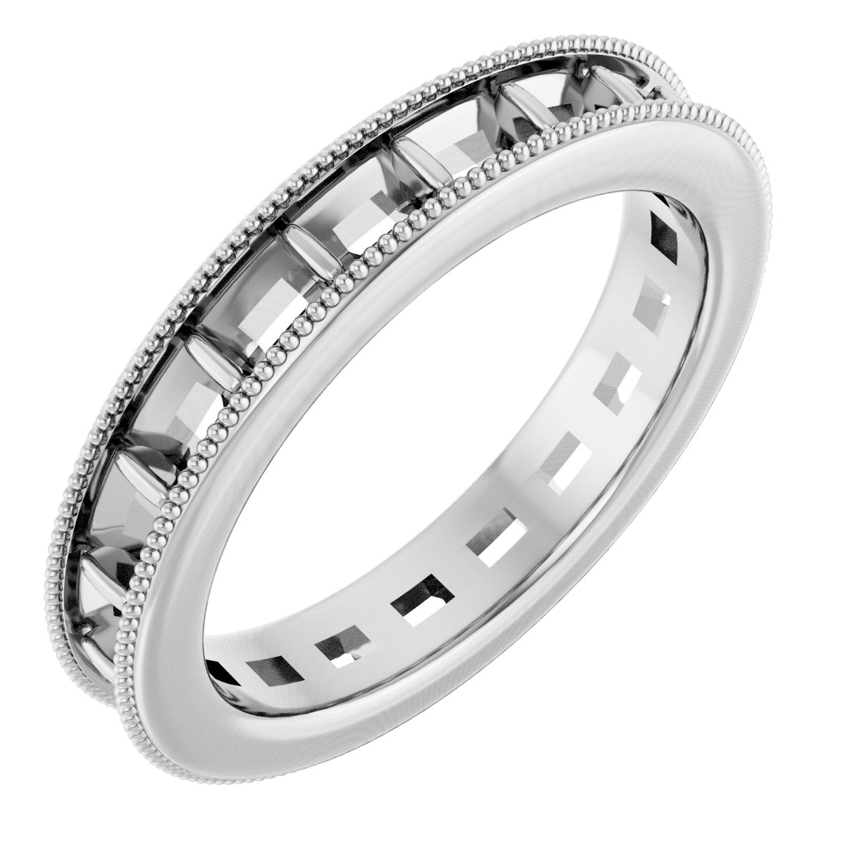 Milgrain Edge Eternity Band