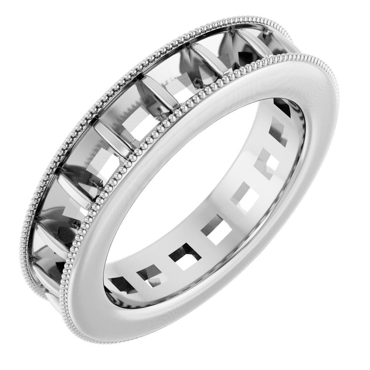 Milgrain Edge Eternity Band