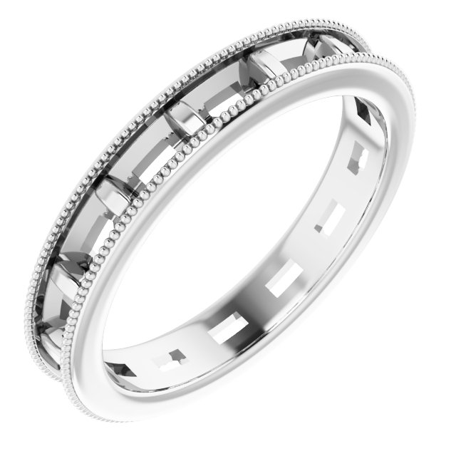 Milgrain Edge Eternity Band