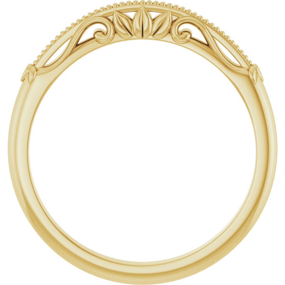 14K Yellow Sculptural-Inspired Band 