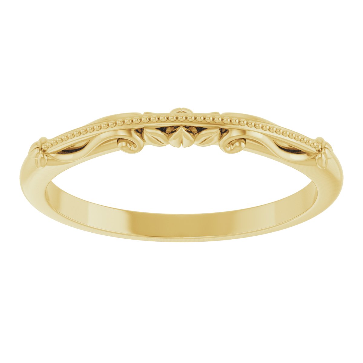 14K Yellow Sculptural-Inspired Band 