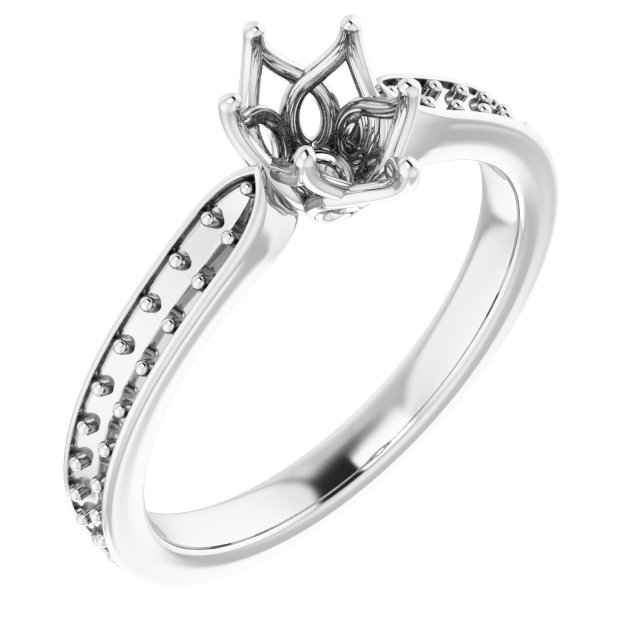 Accented Engagement Ring