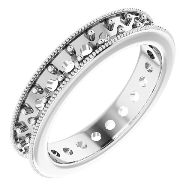Milgrain Edge Eternity Band