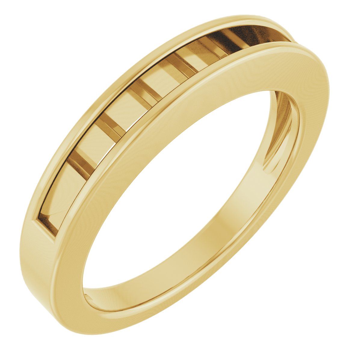 14K Yellow 1/2 CTW Diamond Anniversary Band