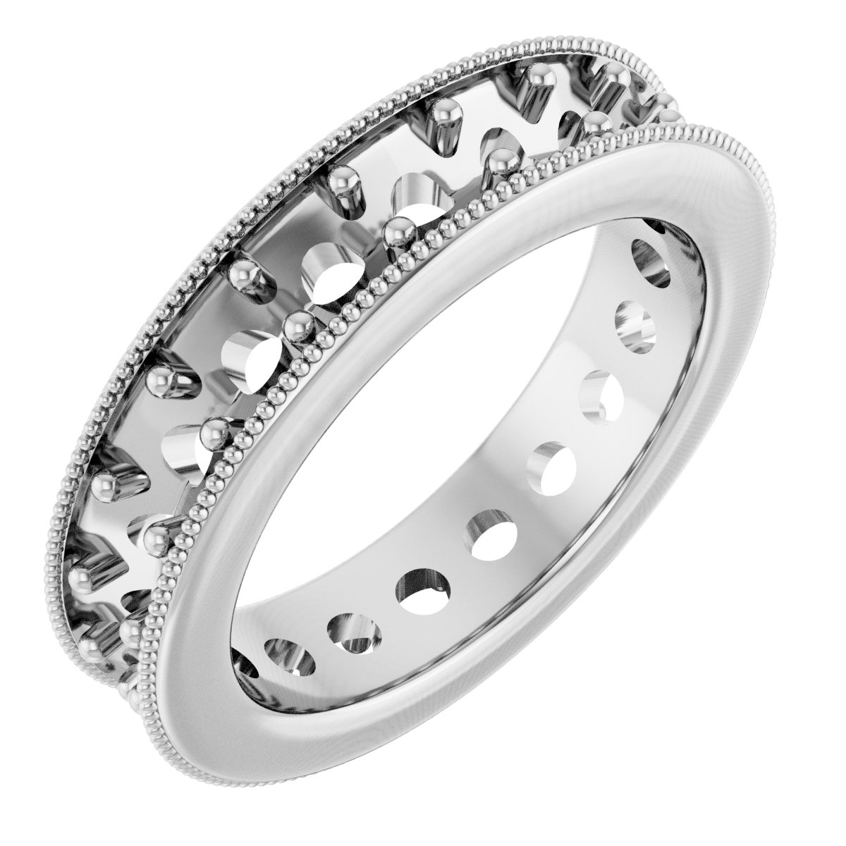 Milgrain Edge Eternity Band