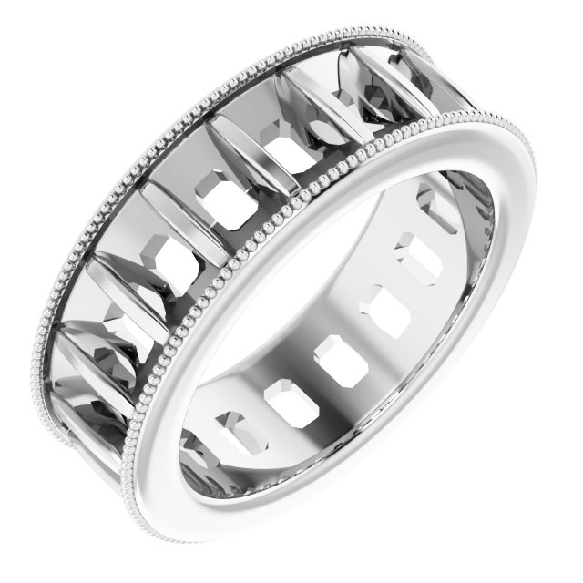 Milgrain Edge Eternity Band