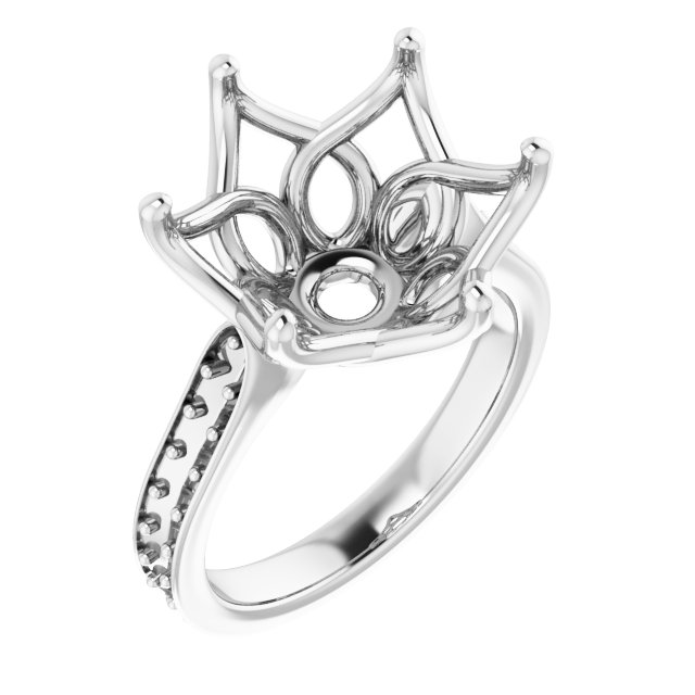 Accented Engagement Ring