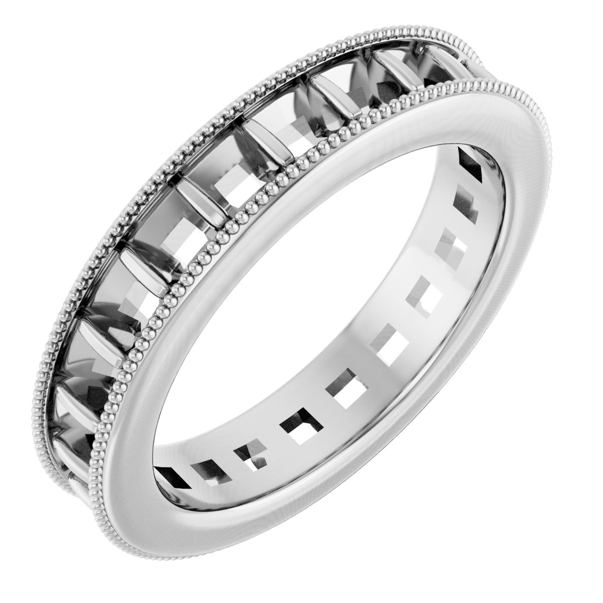 Milgrain Edge Eternity Band