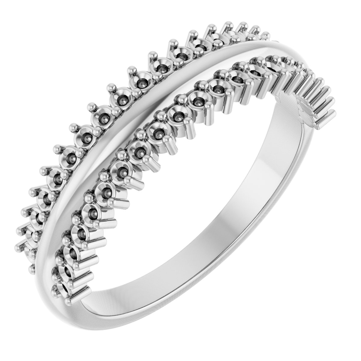 14K White 1/3 CTW Diamond Anniversary Band 