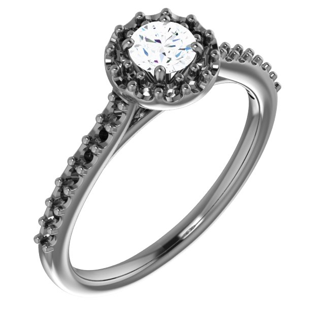 Bridal Diamond .5 CTW Engagement Ring with .25 CTW Band Ref 248517