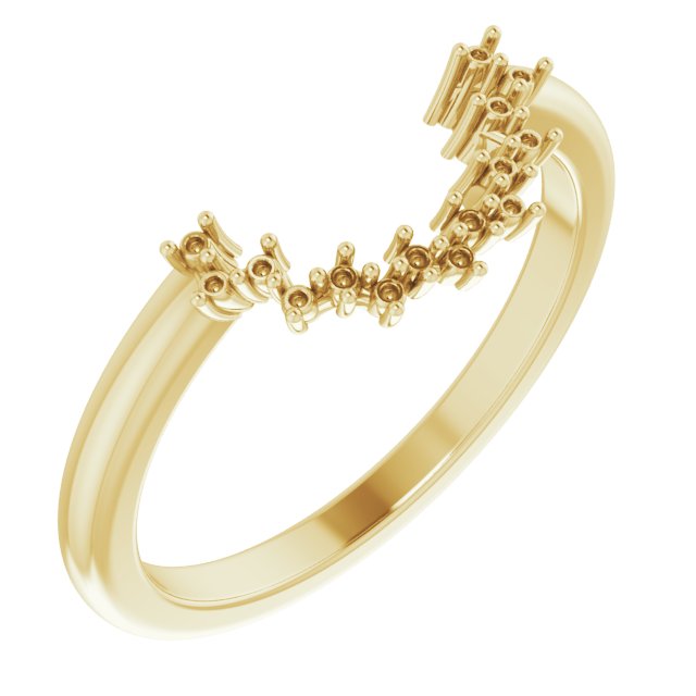 14K Yellow Gold .06 CTW Natural Diamond Matching Band    