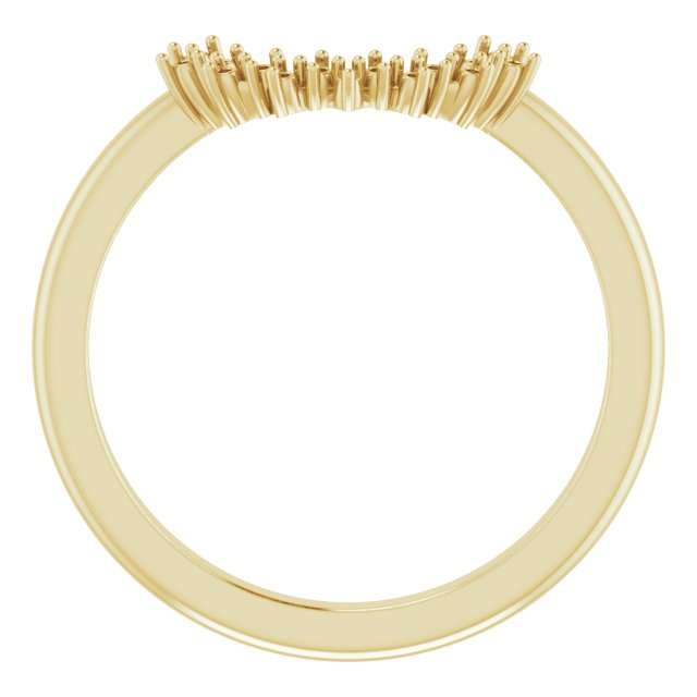 14K Yellow Gold .06 CTW Natural Diamond Matching Band    