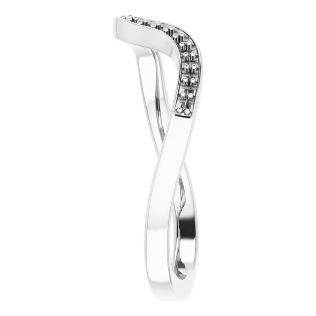 Band Mounting for 7x7 mm Heart Ring view 4