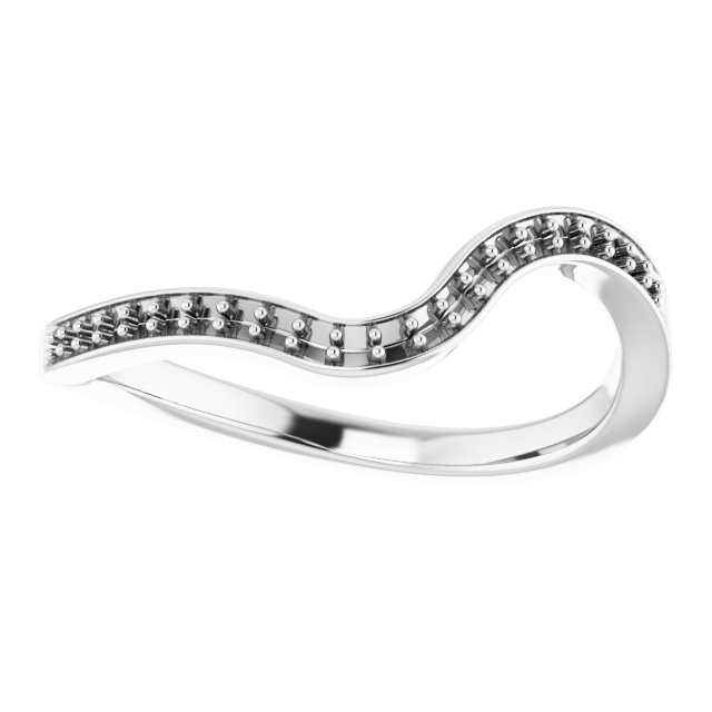 Band Mounting for 7x7 mm Heart Ring view 3
