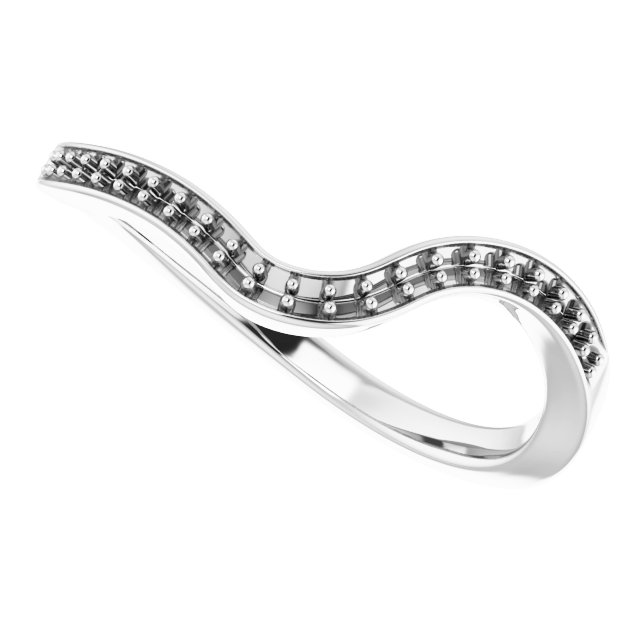Band Mounting for 7x7 mm Heart Ring view 5