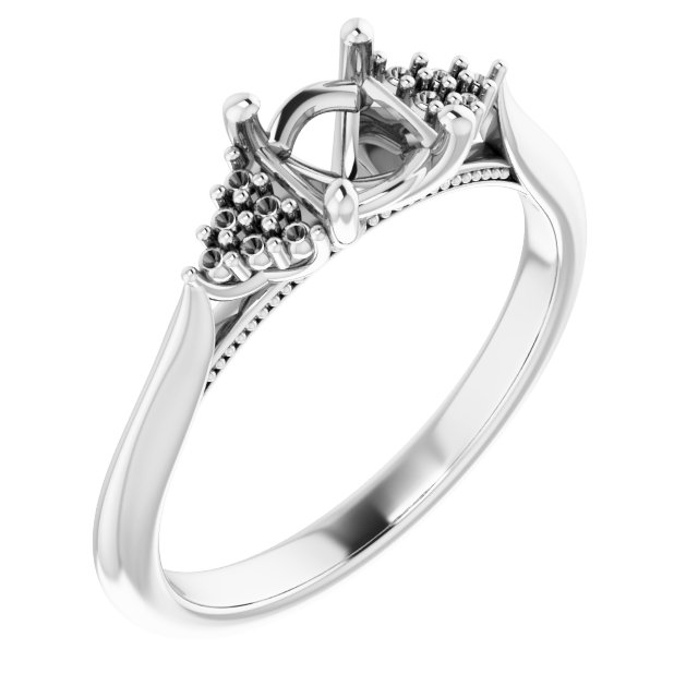 Accented Engagement Ring