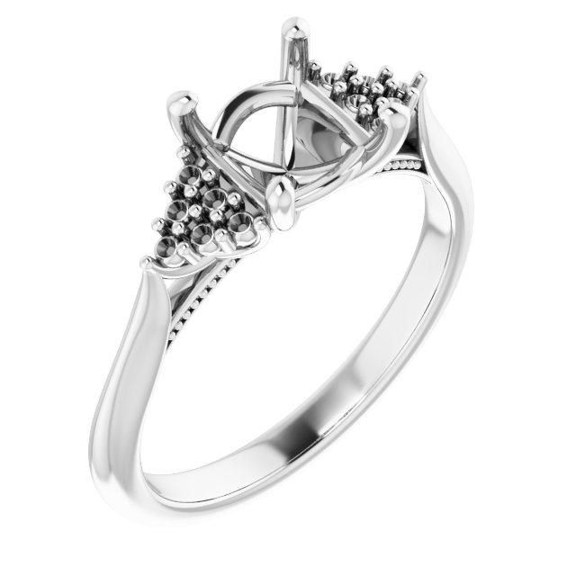 Accented Engagement Ring