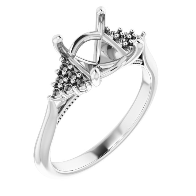 Accented Engagement Ring