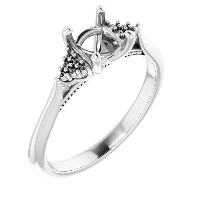 Accented Engagement Ring