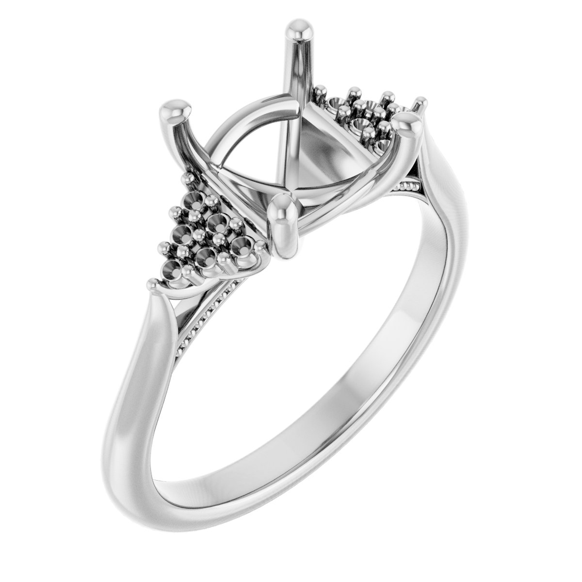 Accented Engagement Ring