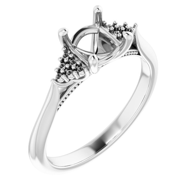 Accented Engagement Ring