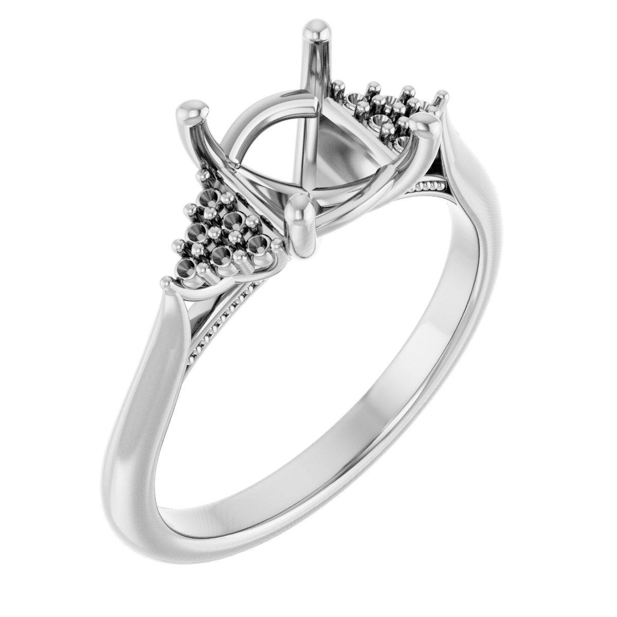 Accented Engagement Ring