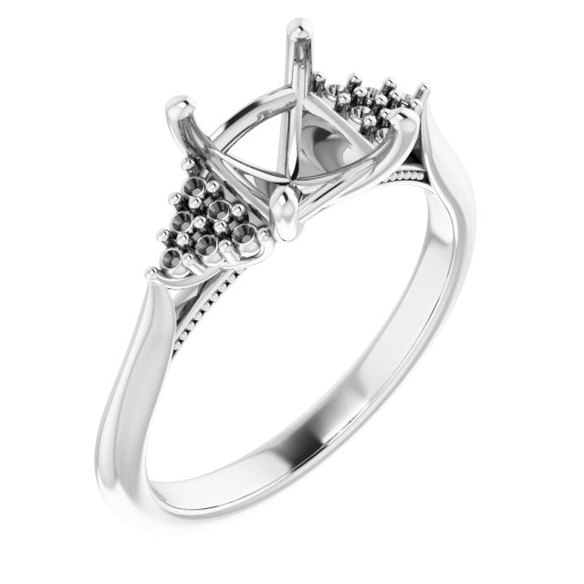 Accented Engagement Ring