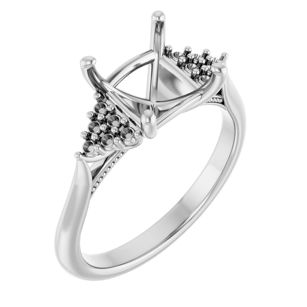 Accented Engagement Ring
