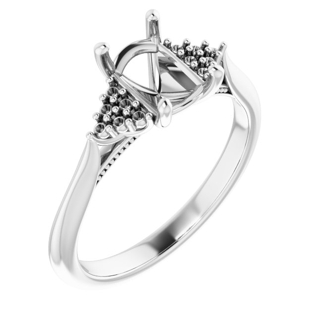 Accented Engagement Ring